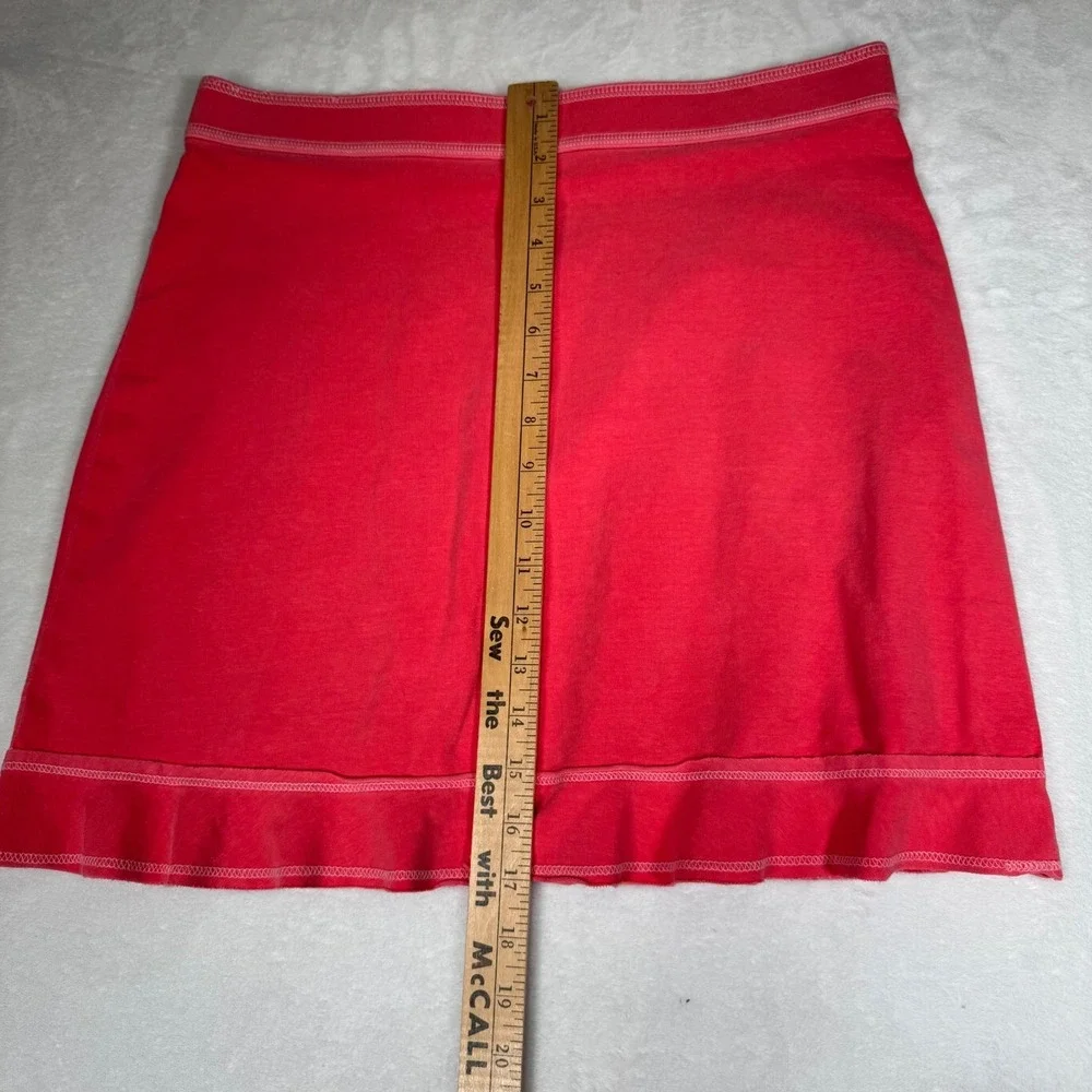 Free‎ Produce Pink Ruffle Hem A Line Skirt Women's Size Medium Made in USA